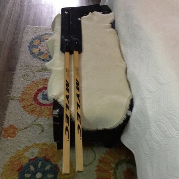 VTG Set (2) Mylec (RARE) Hockey Sticks, Street Wood Sticks. Athletics, NHL, Goal - Picture 5 of 5